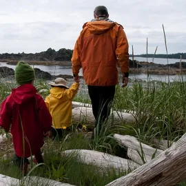 Family Activities, such as Shoreline Hiking near Kyquot, Vancouver Island